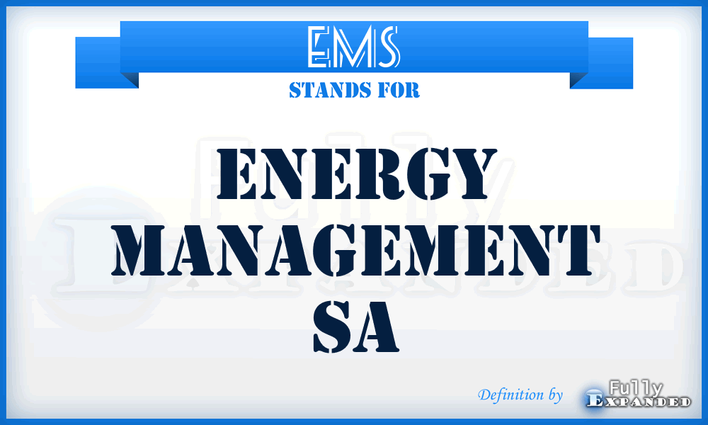 EMS - Energy Management Sa