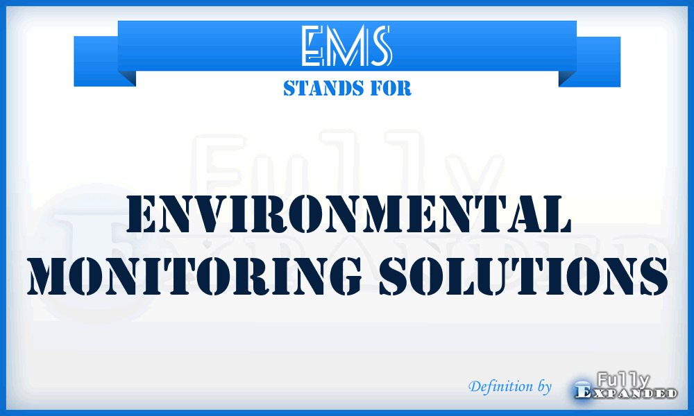 EMS - Environmental Monitoring Solutions