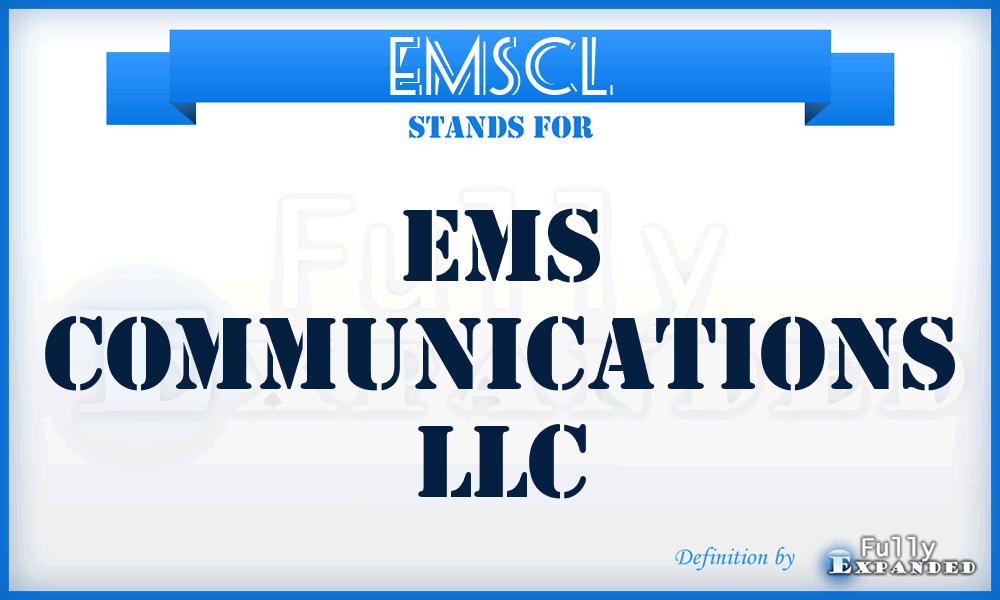 EMSCL - EMS Communications LLC