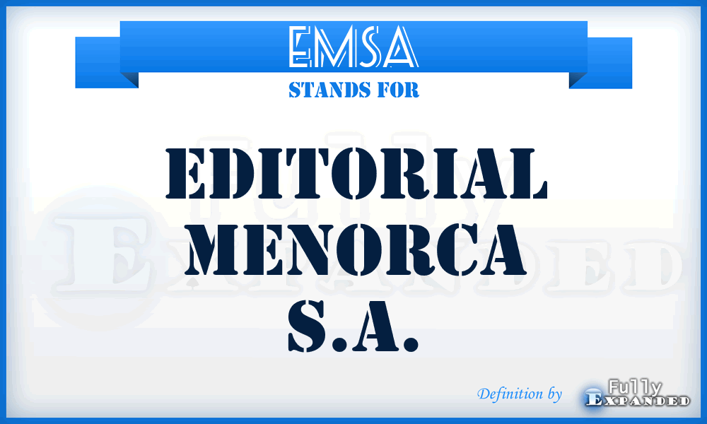 EMSA - Editorial Menorca S.A.