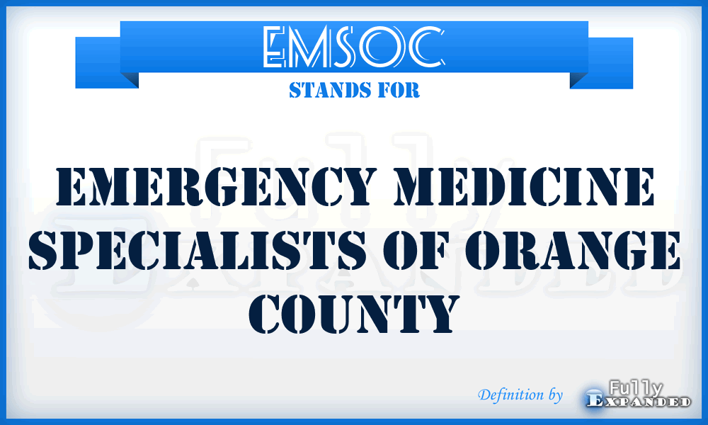 EMSOC - Emergency Medicine Specialists of Orange County