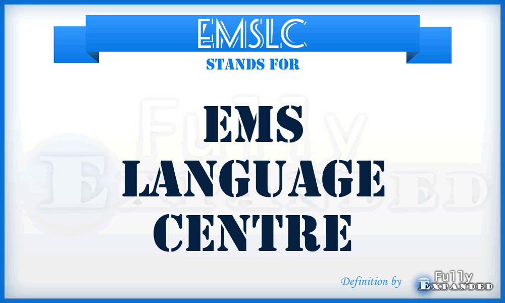 EMSLC - EMS Language Centre