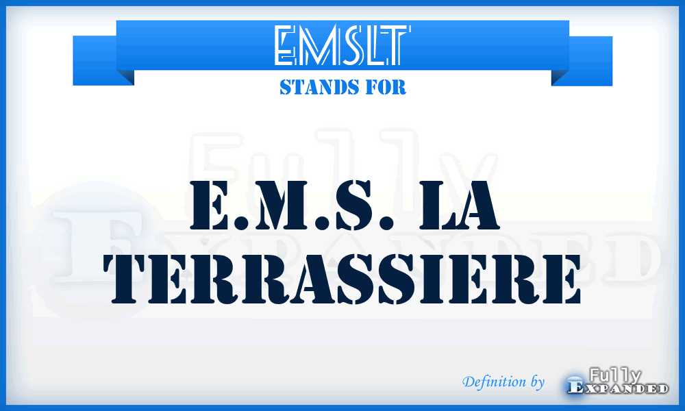 EMSLT - E.M.S. La Terrassiere