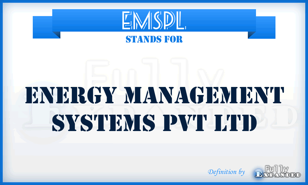 EMSPL - Energy Management Systems Pvt Ltd