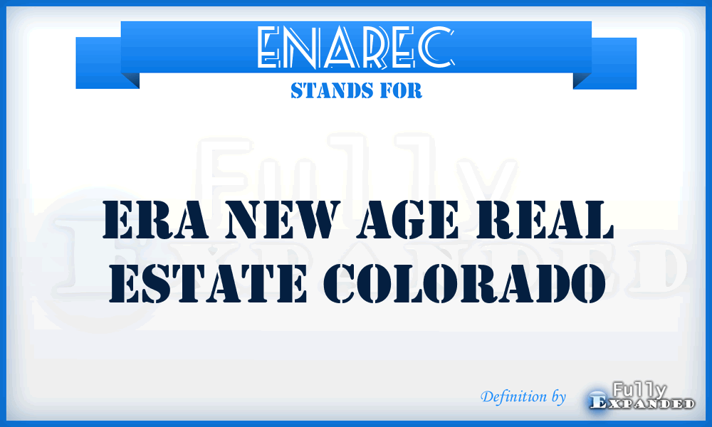 ENAREC - Era New Age Real Estate Colorado
