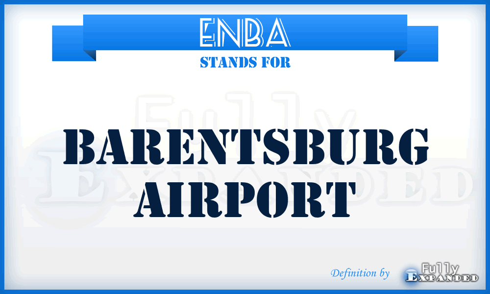ENBA - Barentsburg airport