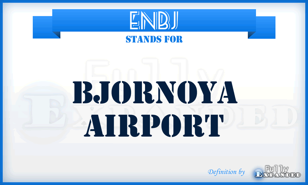 ENBJ - Bjornoya airport