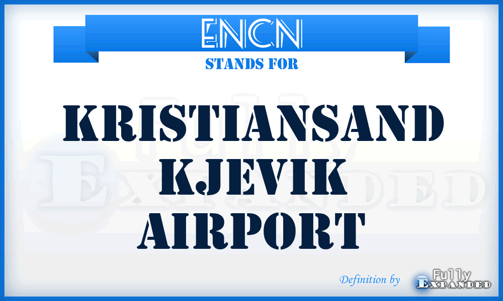 ENCN - Kristiansand Kjevik airport