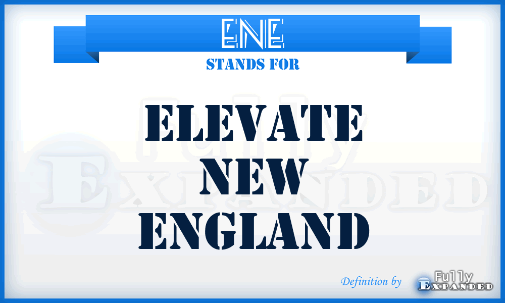 ENE - Elevate New England