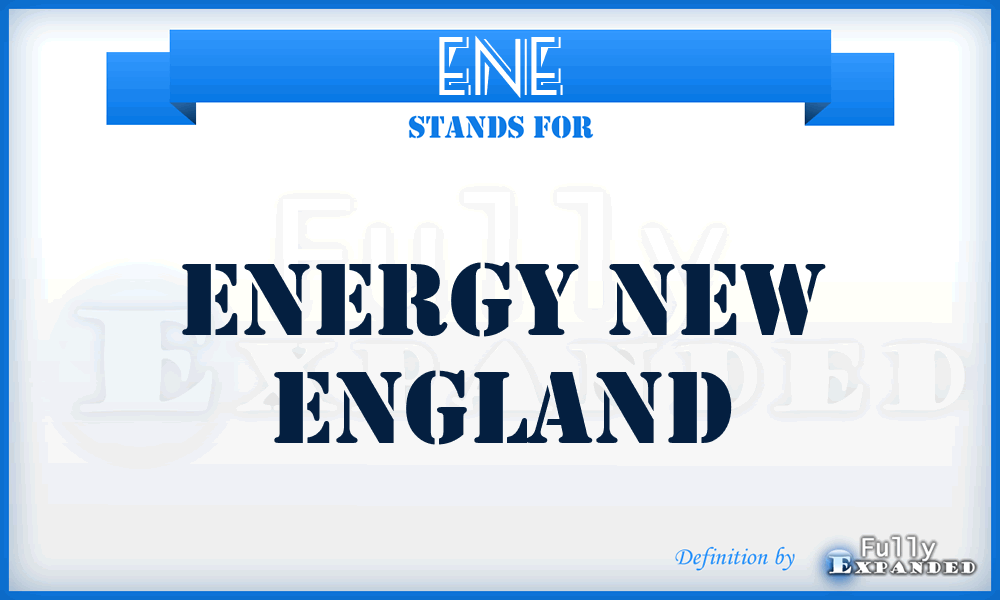 ENE - Energy New England