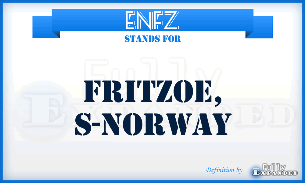 ENFZ - Fritzoe, S-Norway