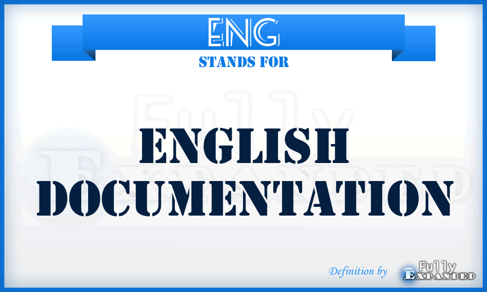 ENG - English documentation