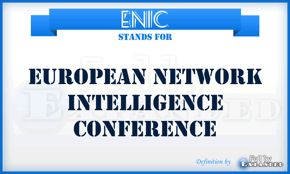 ENIC - European Network Intelligence Conference