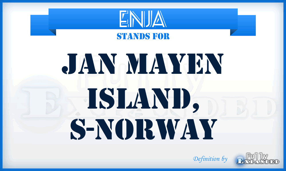 ENJA - Jan Mayen Island, S-Norway