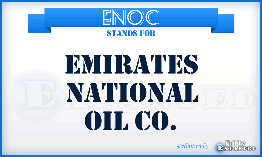 ENOC - Emirates National Oil Co.