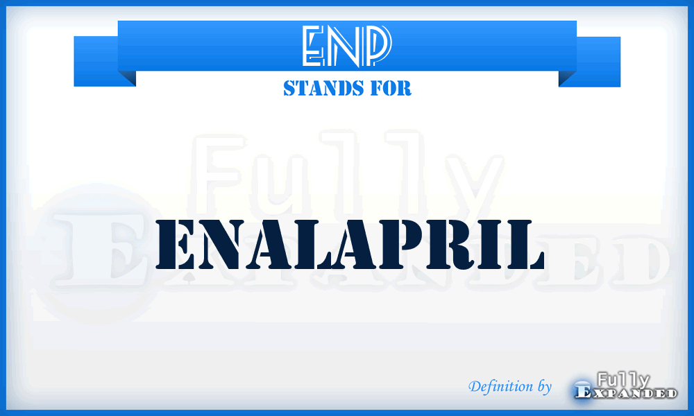 ENP - enalapril