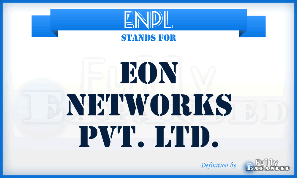 ENPL - Eon Networks Pvt. Ltd.