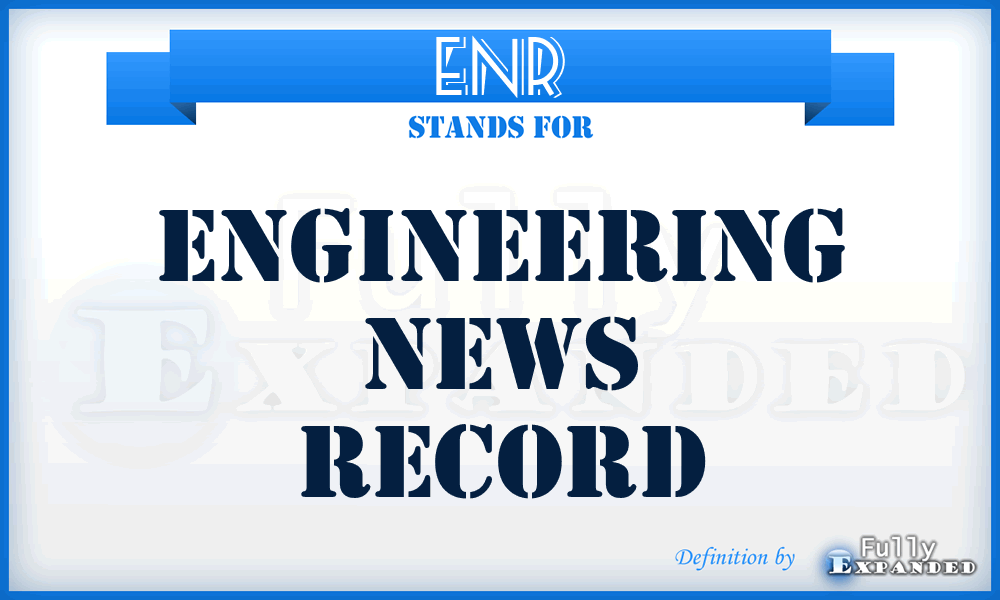 ENR - Engineering News Record