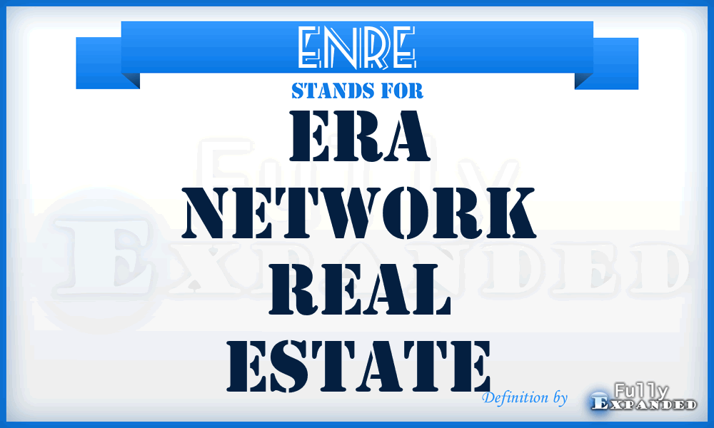 ENRE - Era Network Real Estate