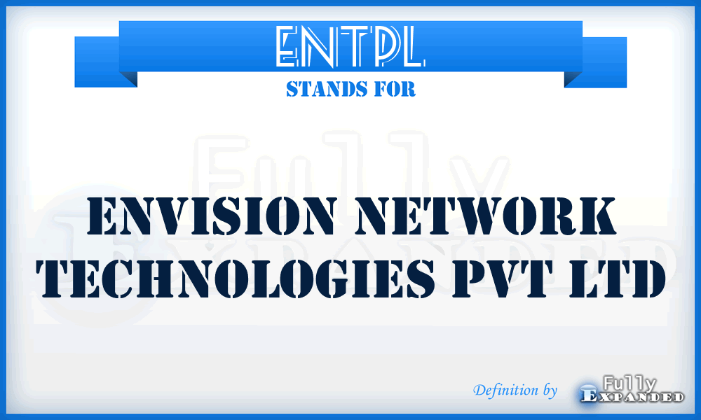 ENTPL - Envision Network Technologies Pvt Ltd