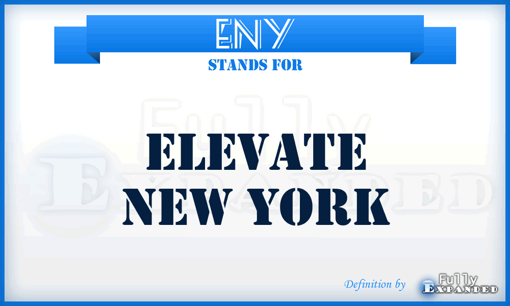 ENY - Elevate New York