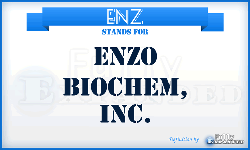 ENZ - Enzo Biochem, Inc.