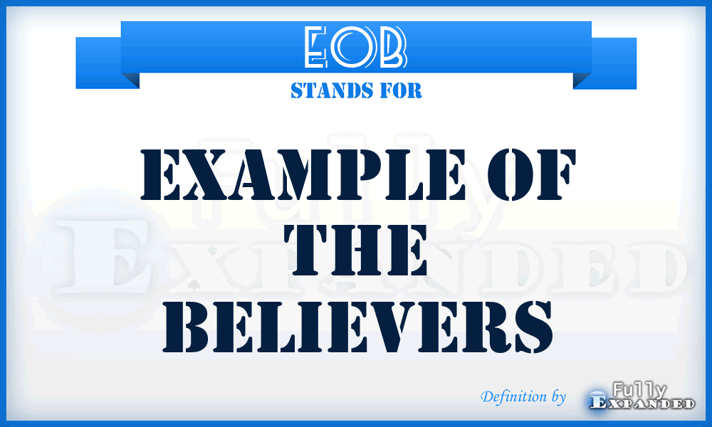 EOB - Example Of The Believers