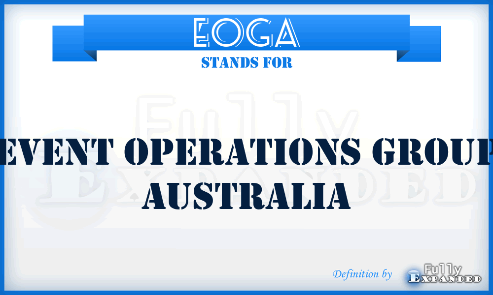 EOGA - Event Operations Group Australia