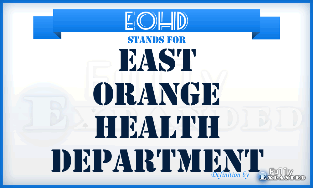 EOHD - East Orange Health Department