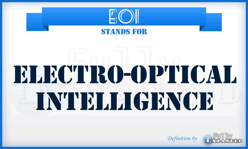 EOI - Electro-Optical Intelligence