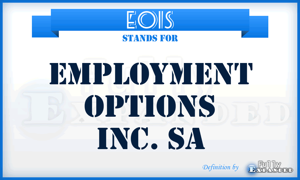 EOIS - Employment Options Inc. Sa