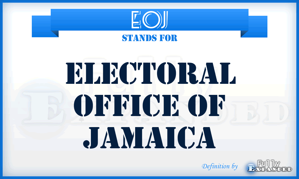 EOJ - Electoral Office of Jamaica