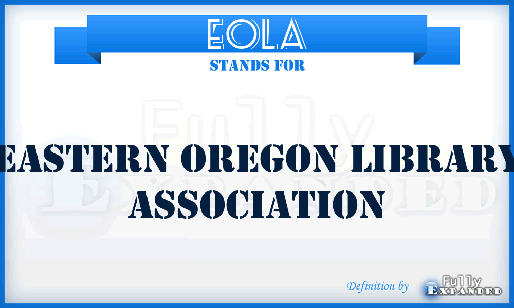 EOLA - Eastern Oregon Library Association