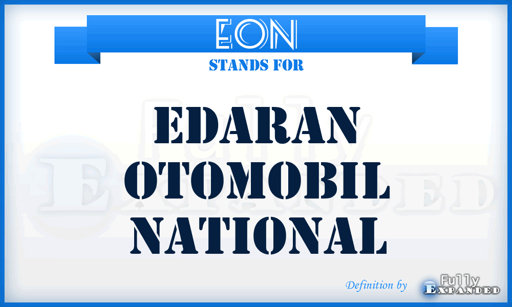 EON - Edaran Otomobil National