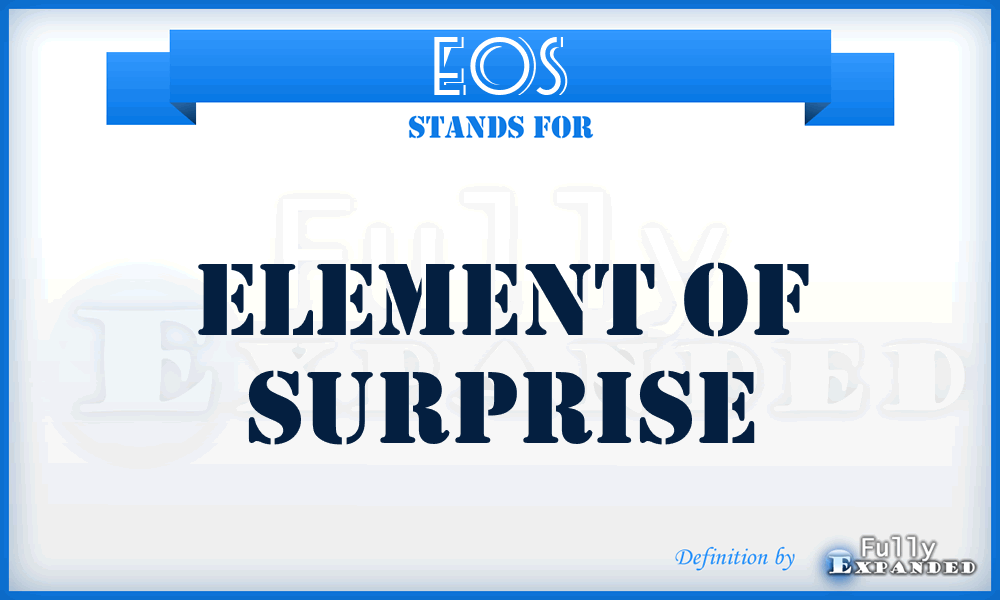 EOS - Element Of Surprise