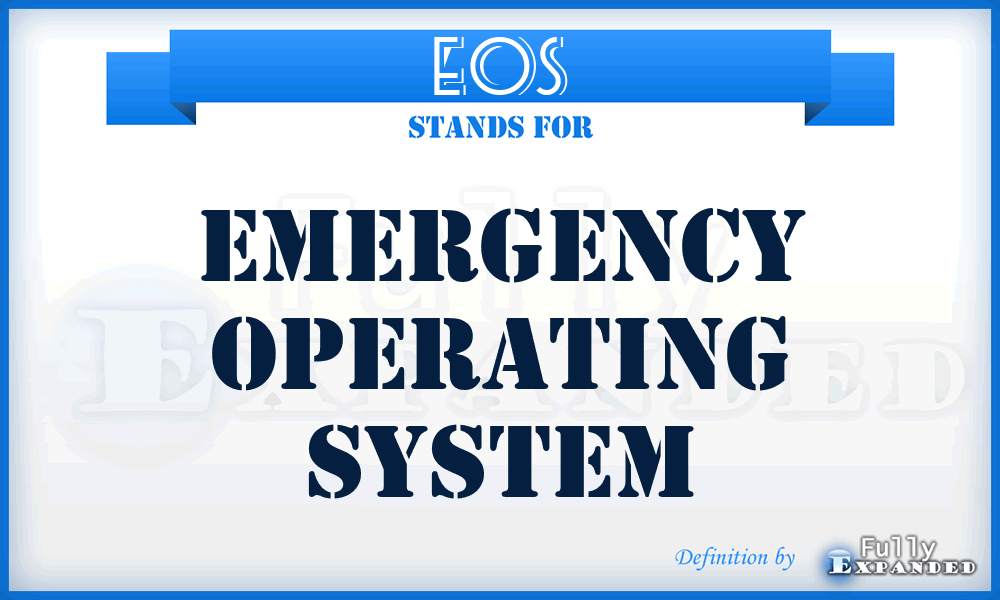 EOS - Emergency Operating System