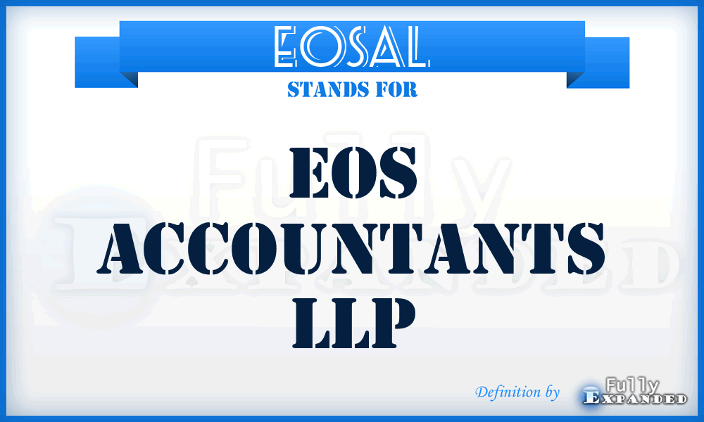 EOSAL - EOS Accountants LLP