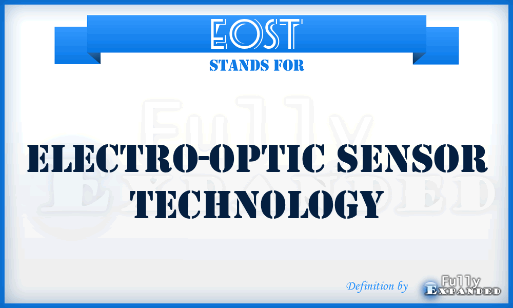 EOST - Electro-Optic Sensor Technology