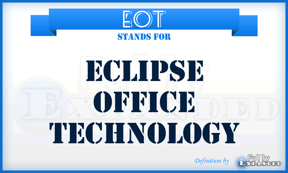 EOT - Eclipse Office Technology