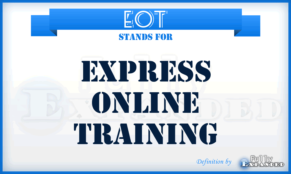 EOT - Express Online Training