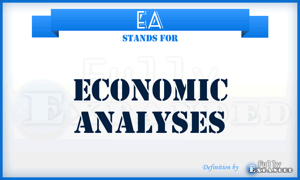EA - Economic Analyses
