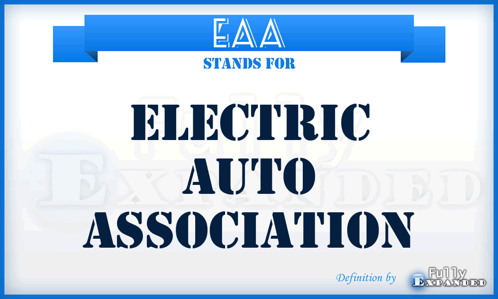 EAA - Electric Auto Association