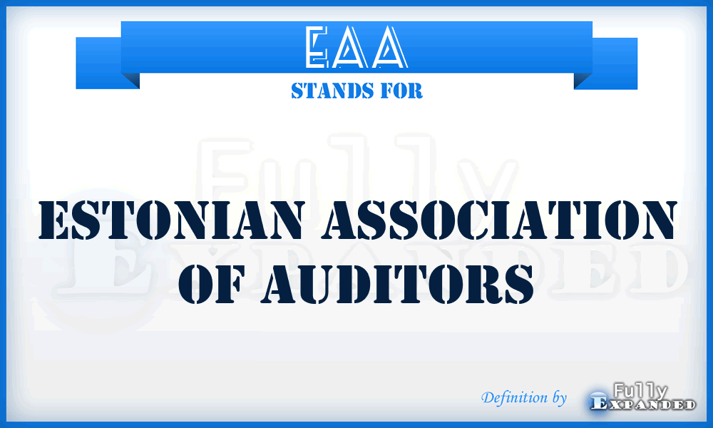 EAA - Estonian Association of Auditors