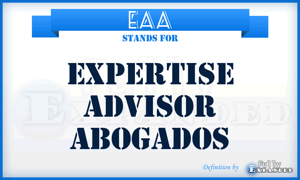 EAA - Expertise Advisor Abogados