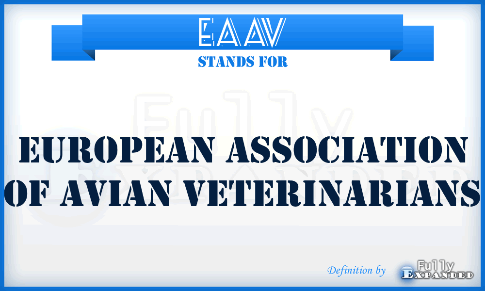 EAAV - European Association of Avian Veterinarians