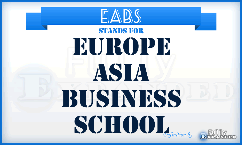 EABS - Europe Asia Business School