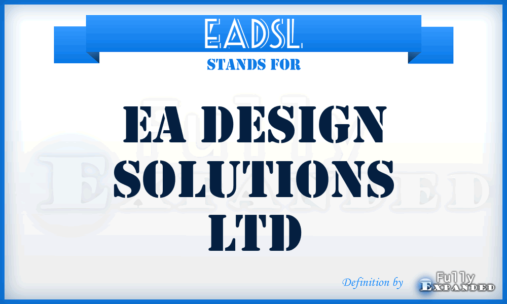 EADSL - EA Design Solutions Ltd