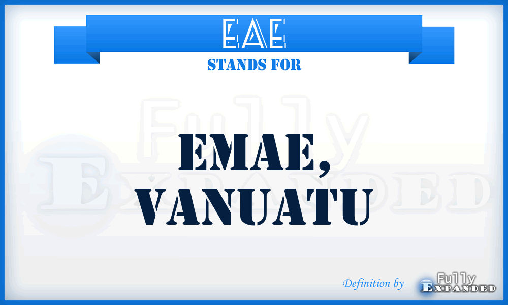 EAE - Emae, Vanuatu