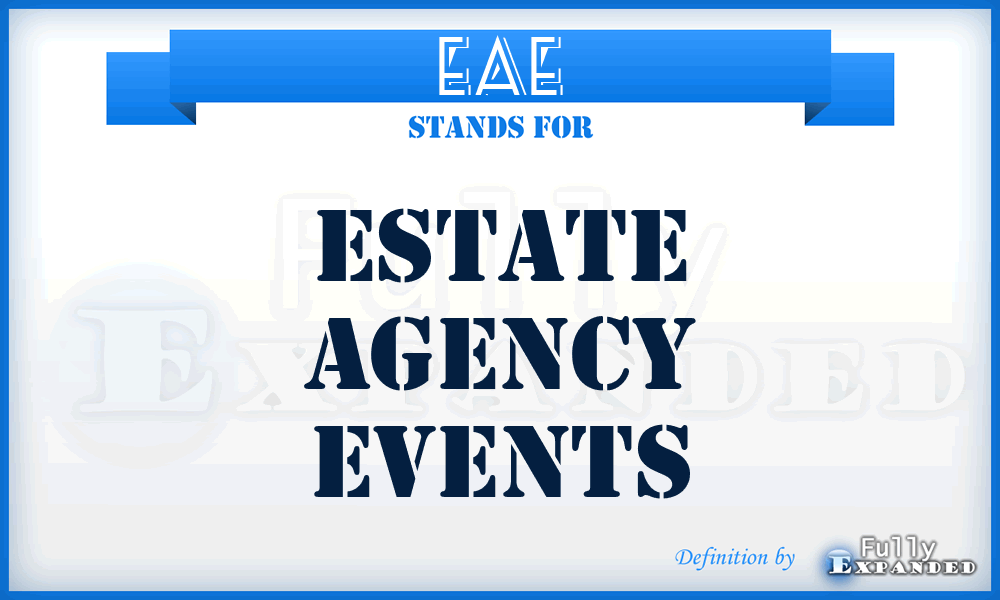 EAE - Estate Agency Events