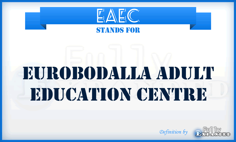EAEC - Eurobodalla Adult Education Centre